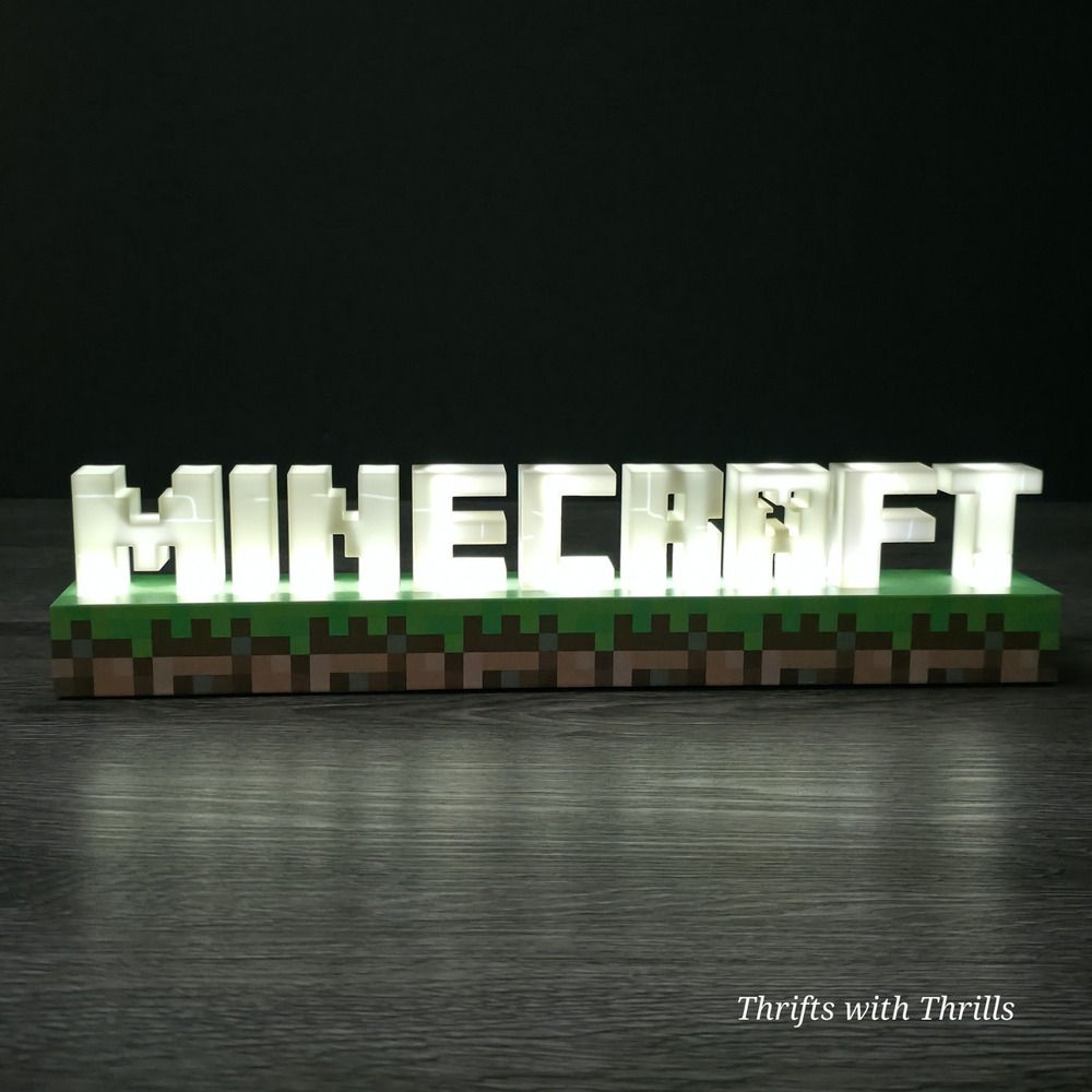 Official Minecraft Logo LED Desk Light Night‎ Light by Paladone